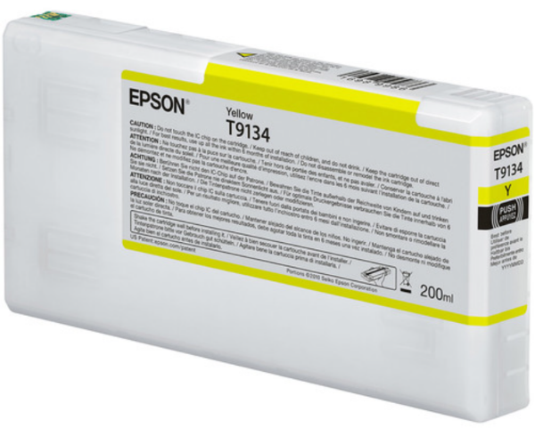 Epson Ultrachrome HD Yellow Ink Cartridge 200ml for SureColor P5000 - T913400