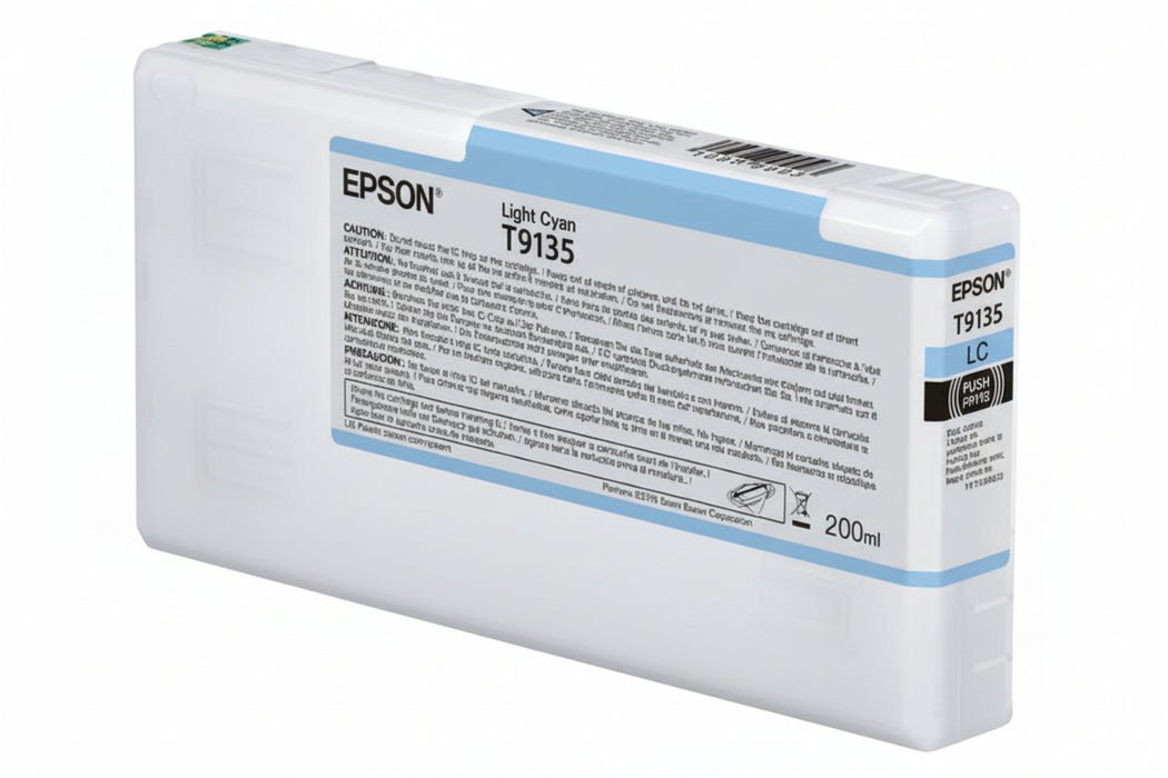Epson Ultrachrome HD Light Cyan Ink Cartridge 200ml for SureColor P5000 - T913500