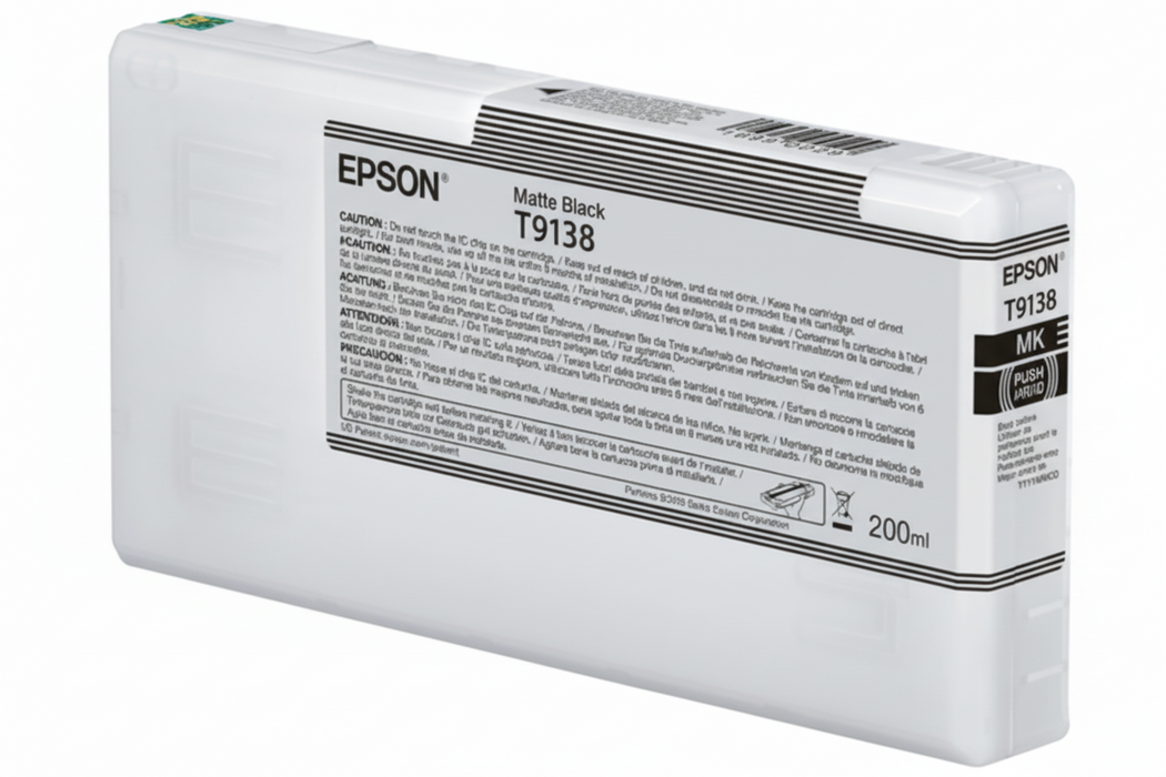 Epson Ultrachrome HD Matte Black Ink Cartridge 200ml for SureColor P5000 - T913800