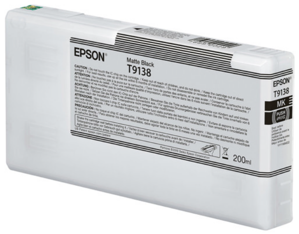 Epson Ultrachrome HD Matte Black Ink Cartridge 200ml for SureColor P5000 - T913800