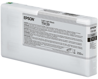 Epson Ultrachrome HD LIght Light Black Ink Cartridge 200ml for SureColor P5000 - T913900